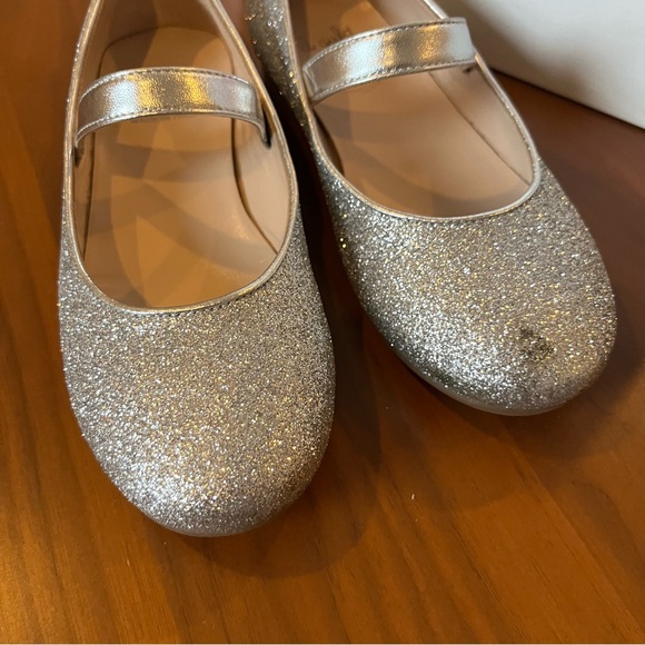IL GUFO |  Argento Glittered Ballet Flats 
Size EU 31 [like a US size 1] - Picture 2 of 9